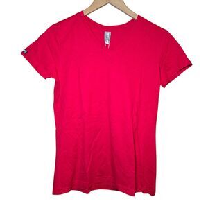 Crooks & Castles Women's Medium Red V-Neck Short Sleeve T-Shirt